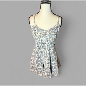 Vintage‎ One Step Up Floral Print Romper